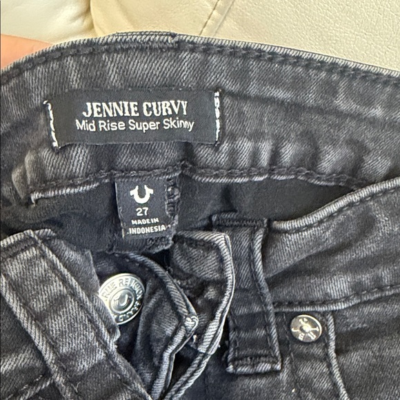 True Religion Women's Dark Gray Skinny Jeans - Picture 2 of 3